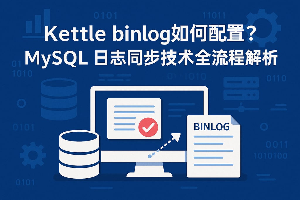 Kettle binlog如何配置？MySQL日志同步技术全流程解析